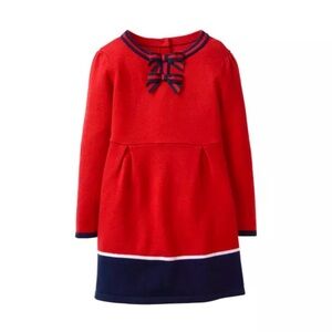 Janie and Jack Red and Navy Formal Dress Bows - Size 3T
